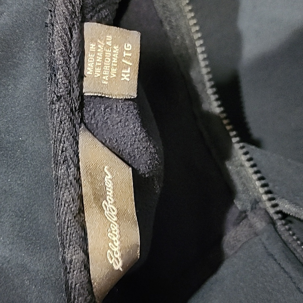 Eddie Bauer navy blue zip up jacket size XL bust 22 in. length 26 in. - Picture 7 of 10